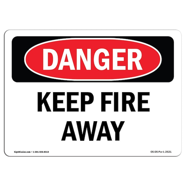 Signmission OSHA Danger Sign, 7" Height, Rigid Plastic, Keep Clear Of Magnet Magnetic Hazard Can, Landscape OS-DS-P-710-L-2521 - main